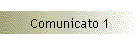 Comunicato 1